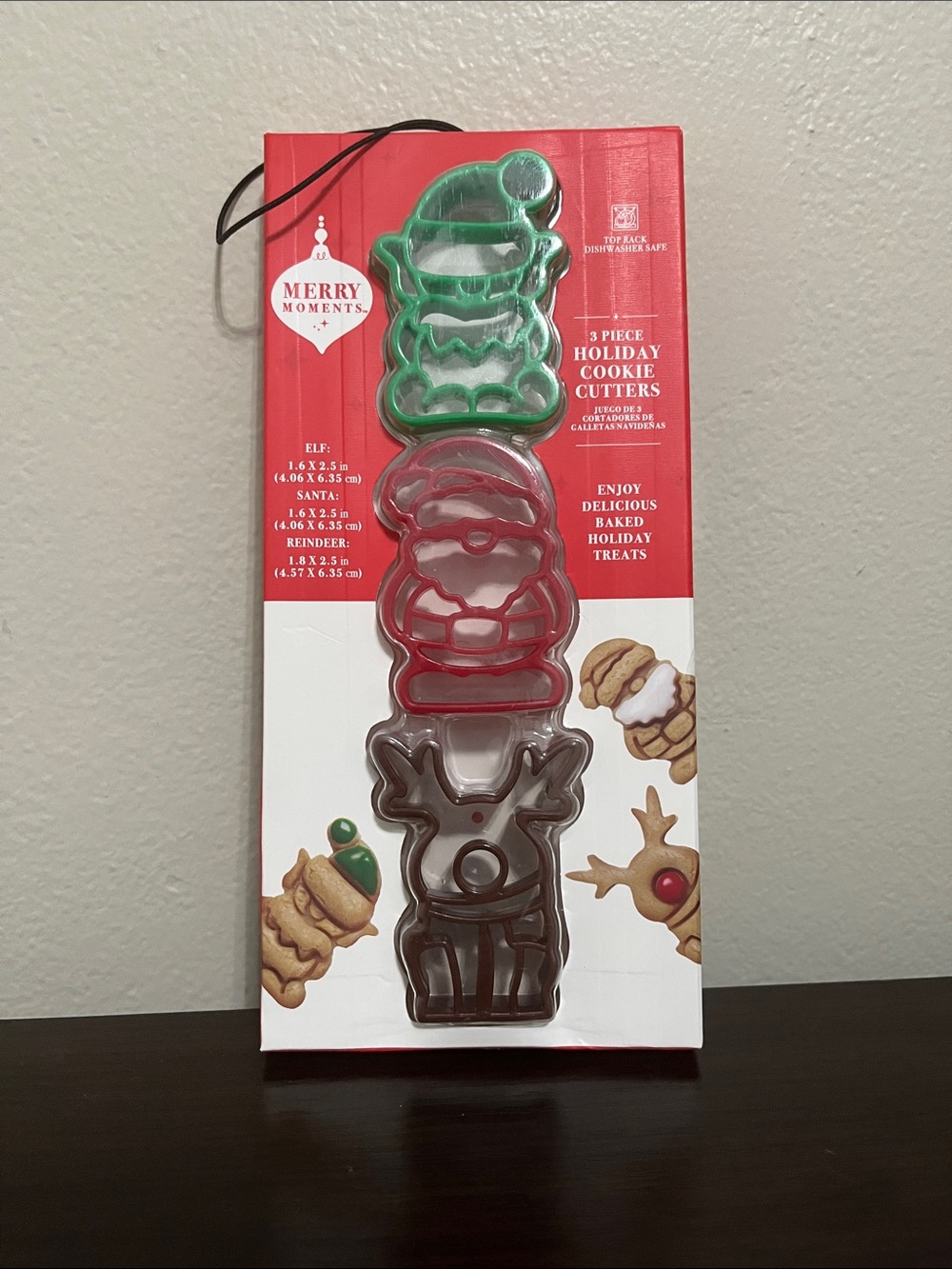 Merry Moments Holiday Cookie Cutter Set - Green, Red, Brown